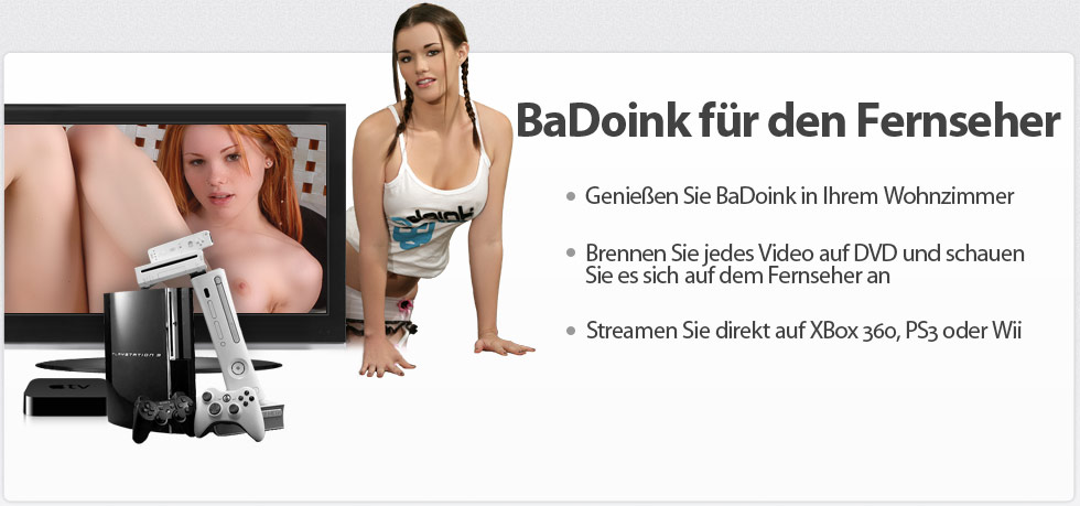 Enjoy Badoink on your TV with your XBox, PS3 or Nintendo Wii