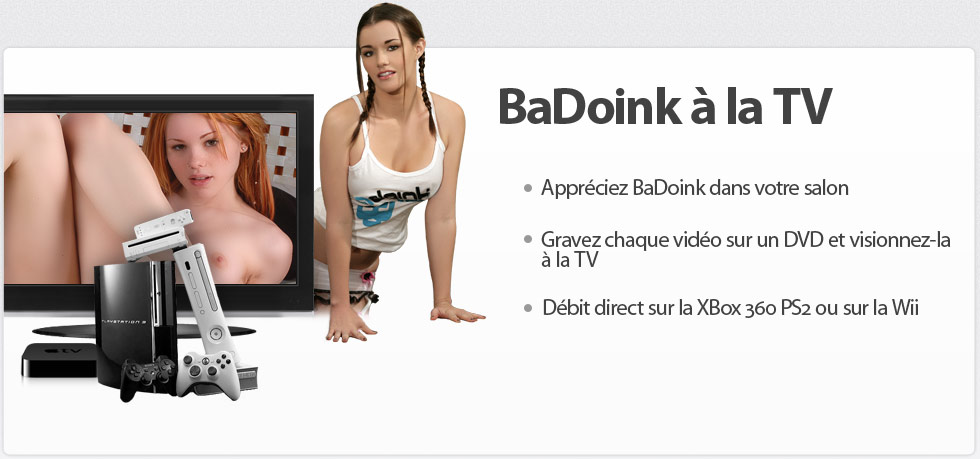 Enjoy Badoink on your TV with your XBox, PS3 or Nintendo Wii