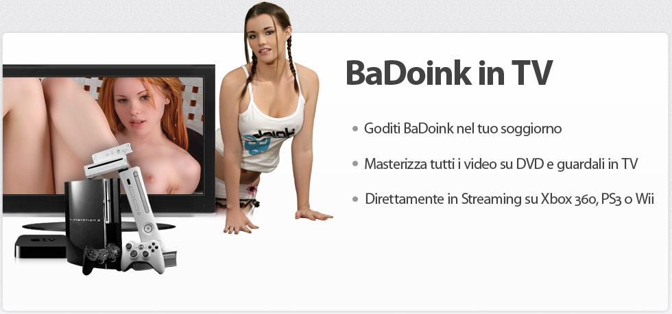 Enjoy Badoink on your TV with your XBox, PS3 or Nintendo Wii