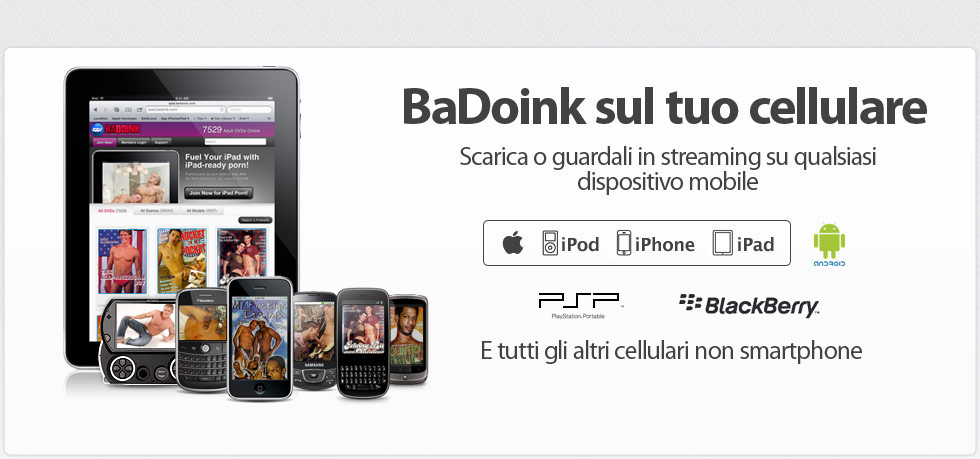 Stream or download videos to any mobile device with BaDoink mobile