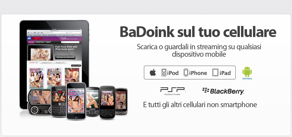 Stream or download videos to any mobile device with BaDoink mobile