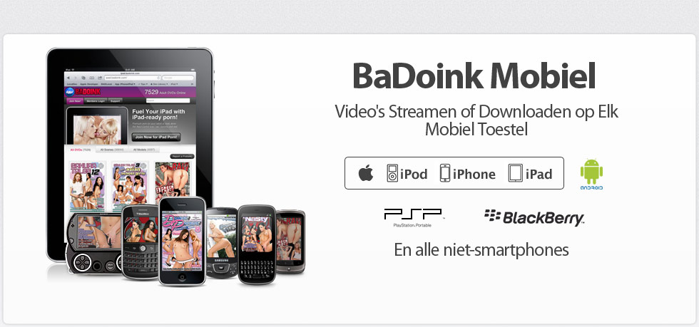 Stream or download videos to any mobile device with BaDoink mobile